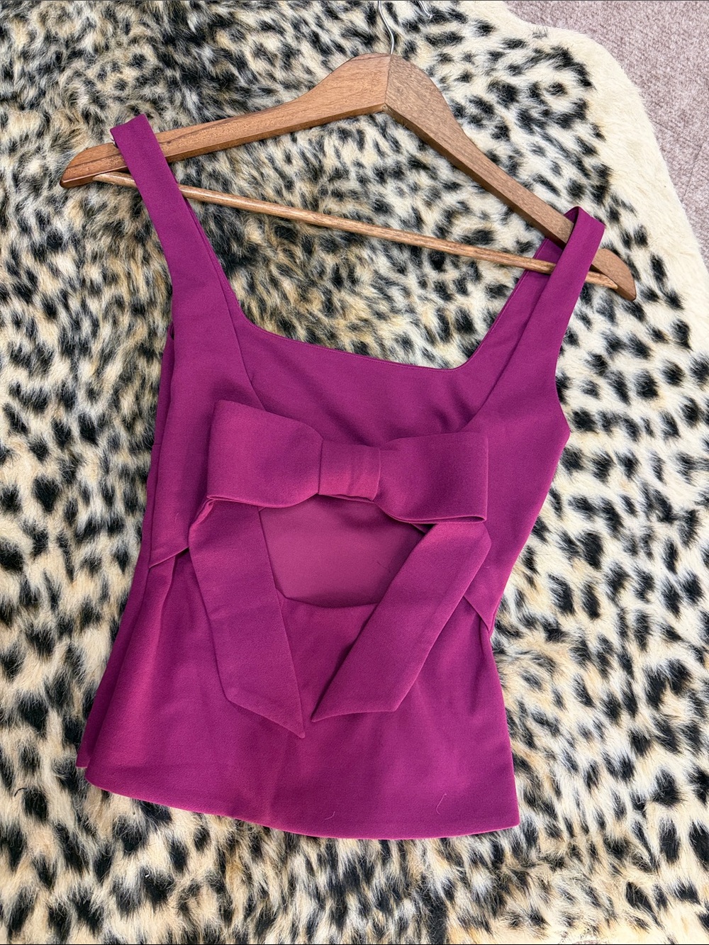 Lucy in the Sky Magenta Bow Sleeveless Camisole